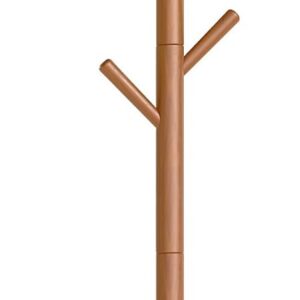 VASAGLE Solid Wood Coat Rack, Free Standing Tree-Shaped...