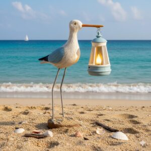Solar Seagull Statues for Garden and Home Decor,Funny...
