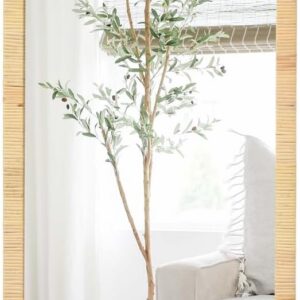 Rattan Mirror 18"x48" Rectangle Long Full Length Mirror...