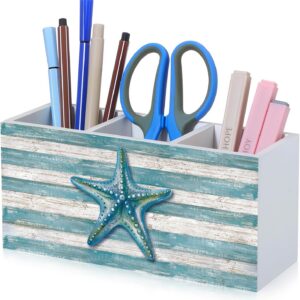 Feifeiya Starfish Coastal Pen Holder for Desk Lake House...