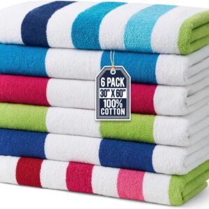 Ben Kaufman Terry Cabana Striped Towels - Oversized...