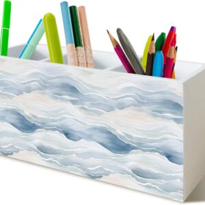 Ocean Waves Beach Pen Pencil Holder Organizer for Desk,...