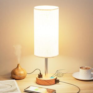 Fenmzee Bedside Table Lamp for Bedroom - 3 Way Dimmable...