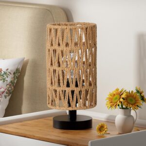 Fenmzee Small Table Lamp for Bedroom - Inline Control,...