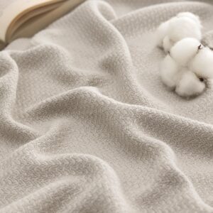 Bedsure GentleSoft 100% Cotton Large Throw Blanket for...