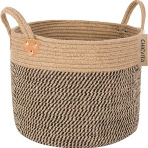 CHICVITA Wicker Laundry Basket With Handles, Storage...