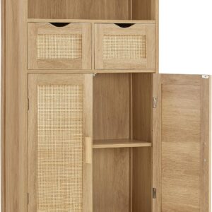 Iwell Storage Cabinet with 2 Drawers & Adjustable...