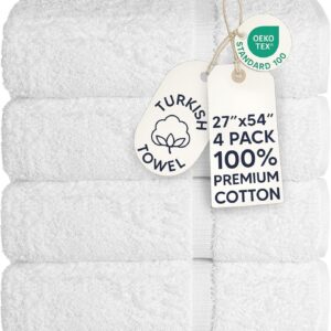 Chakir Turkish Linens 4 Piece Bath Towel Set, 100%...