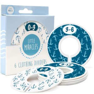 Baby Closet Size Dividers - Nautical Nursery Closet...