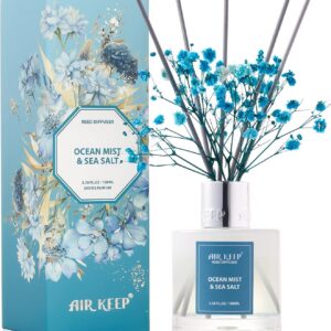 Airkeep Reed Diffuser Set,3.38 fl oz (100 ml) - Ocean...