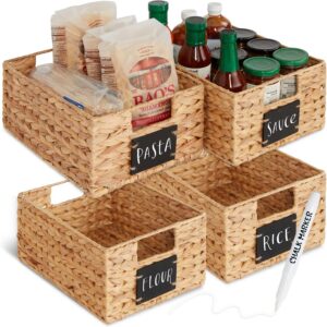 Best Choice Products Set of 4 9x12in Water Hyacinth...