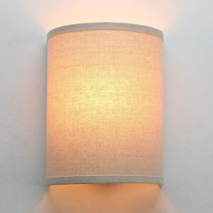 Wall Sconce Lighting Linen Fabric Decor, Industrial...