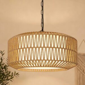 9"-52" Height Adjustable Farmhouse Chandelier Light...