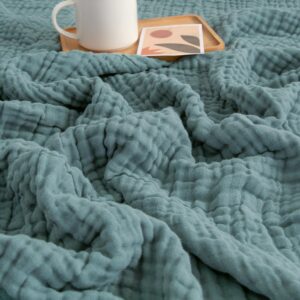 EMME Muslin Throw Blanket for Adults 100% Cotton...