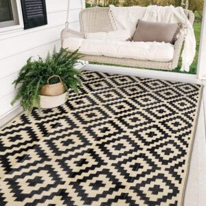 SAND MINE Waterproof Outdoor Rug 5x8 ft, Plastic...