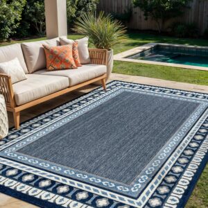 Rugshop Indoor/Outdoor High-Low Textured Area Rug,...