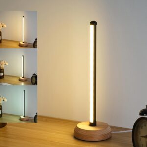 Bedside Table Lamp for Bedroom , 3-Color Temperature...