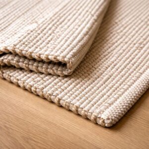 S & L Homes Jute Cotton Hand Woven Natural Farmhouse...