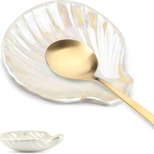 Ceramic Spoon Rest, Small Spoons Holder for Coffee...