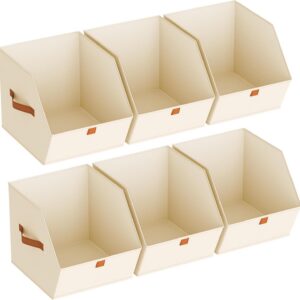 Homsorout Fabric Closet Storage Cubes - 6 Pack Square...