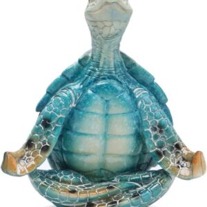 VVGIFTS Sea Turtle Meditation Yoga Decor, Garden...