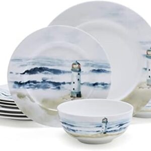 Mikasa Seaside Coastal Bone China Lightweight Chip...