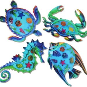 VEWOSTAR Metal Ocean Wall Art Decor Outdoor - Themed...