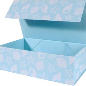 LFBOX Blue Ocean Theme Gift Box with Magnetic Lids 1...
