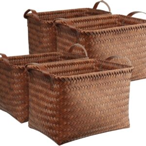 BROWNLILY Handwoven Clothes Basket Laundry Hampers Large...