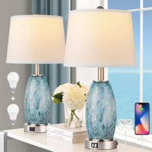 Lovlast Table Lamps Set of 2 with 3-Way Lighting Modes,...