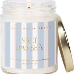 Sweet Water Decor Salt and Sea Patterned Candle – Soy...