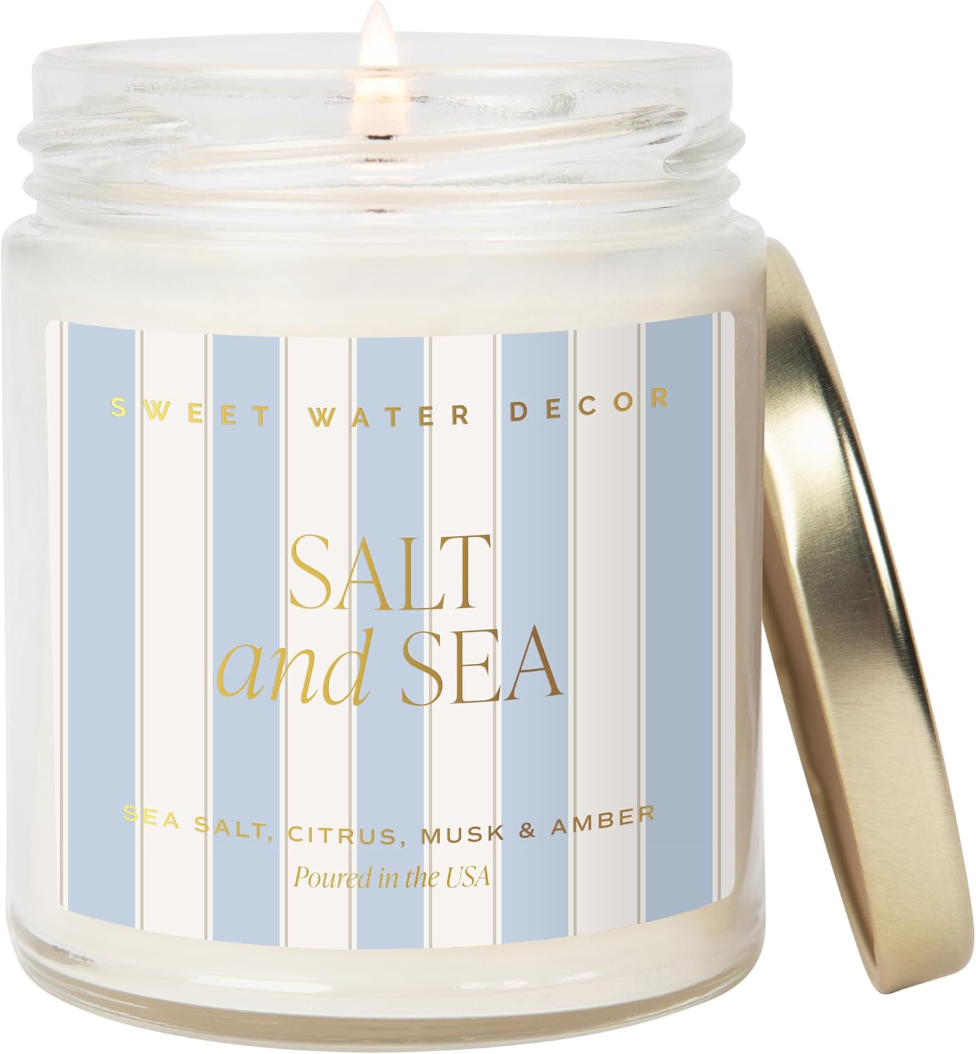 Sweet Water Decor Salt and Sea Patterned Candle – Soy... Sweet Water Decor Salt and Sea Patterned Candle – Soy...