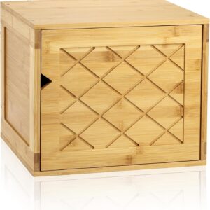 Fasmov Cube Storage Organizer, Bamboo Cube Bookshelf,...