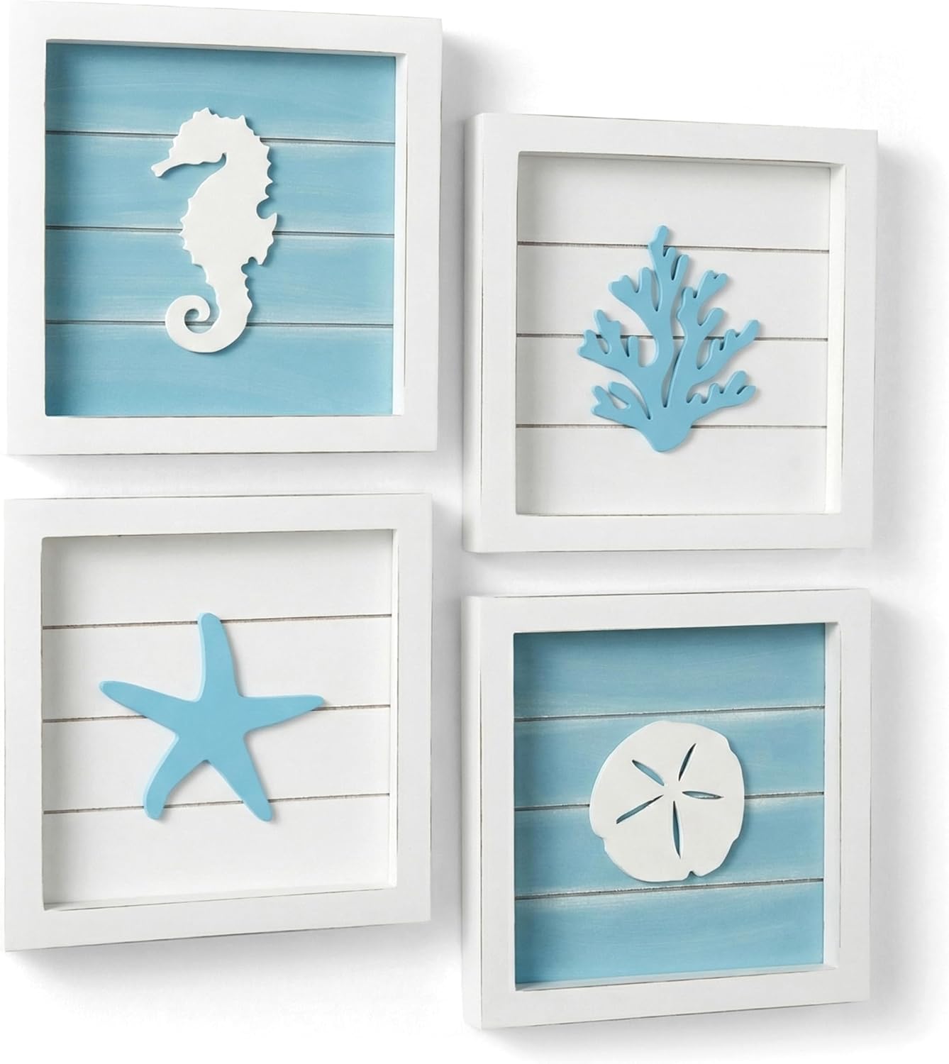 Tide and Tales Coastal Wall Art (Framed Set of 4) Beach... Tide and Tales Coastal Wall Art (Framed Set of 4) Beach...