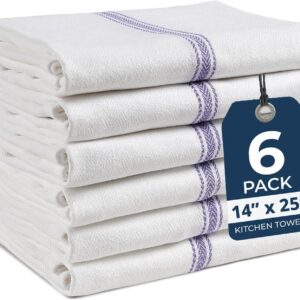 LANE LINEN Kitchen Towels, 6 Pack 14"x25" Dish Drying...