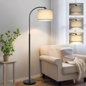 Modern Floor Lamp for Living Room, Arc Floor Lamp with...