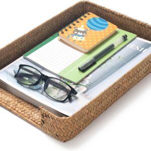 Seagrass Letter Tray, Woven Desk Tray, Wicker Desk...