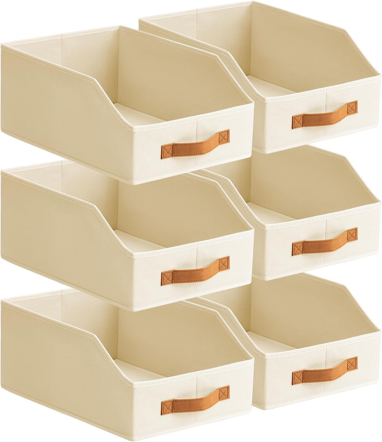 Homsorout Fabric Storage Bins for Organizing - 6 Pack... Homsorout Fabric Storage Bins for Organizing - 6 Pack...