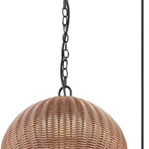 Novogratz x Globe Salvador 1-Light Plastic Rattan Shade...