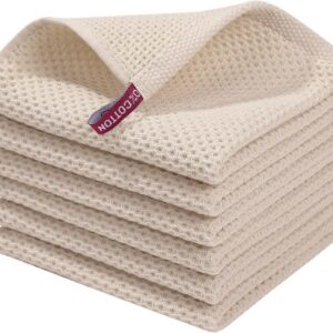 Homaxy 100% Cotton Waffle Weave Kitchen Dish Cloths,...