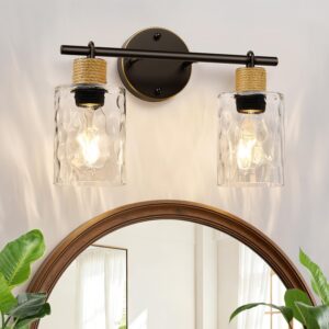 MOKATNG Bathroom Light Fixtures, 2-Light Coastal Vanity...