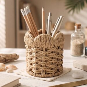 Dunzoom Coastal Theme Paper Rope Pencil Holder...