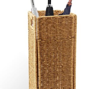 Rattan Umbrella holder, Hand Woven Umbrella Holder for...
