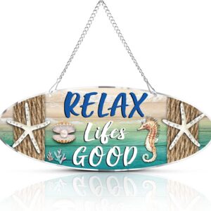 Hotop Beach Sign Decor Hanging Sea Decorations Starfish...