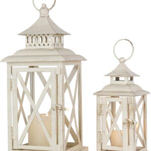 Lanterns Decorative Outdoor&Indoor, Set of 2 (14"&10")...