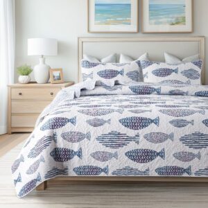 SLPR Sea of Dreams 3-Piece Quilt Set - Queen Size with 2...