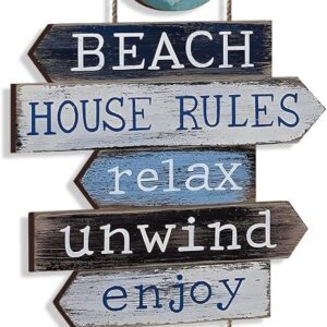 Beach Nautical Door Hanger House Decor Summer Wooden...