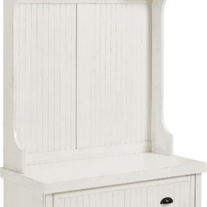Crosley Furniture Seaside Hall Tree with Shoe Rack Bench...