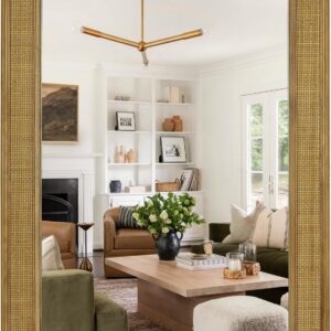 WallBeyond Rattan Wall Mirror Rectangle, 24 X 32 inch...