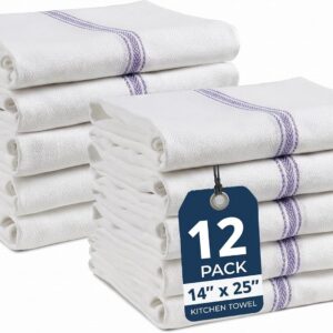LANE LINEN Kitchen Towel Set- 12 Pack 14"x25" Dishtowels...